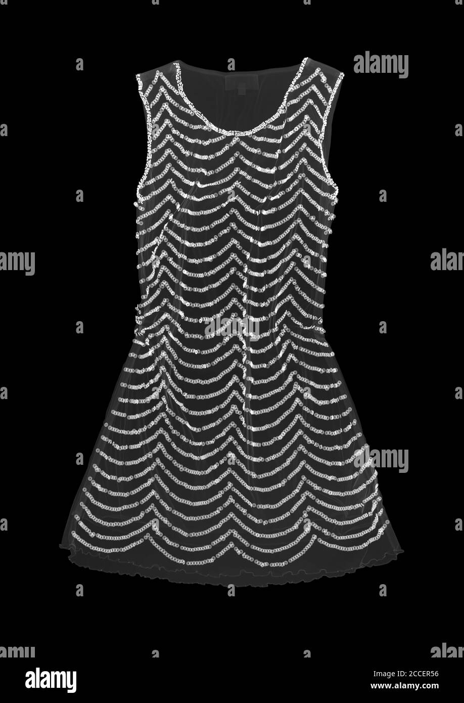 Sequin dress, X-ray Stock Photo