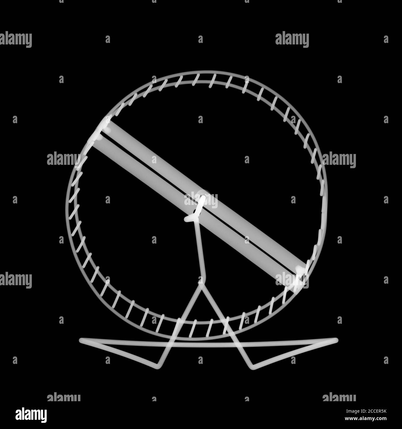 Hamster wheel, X-ray Stock Photo