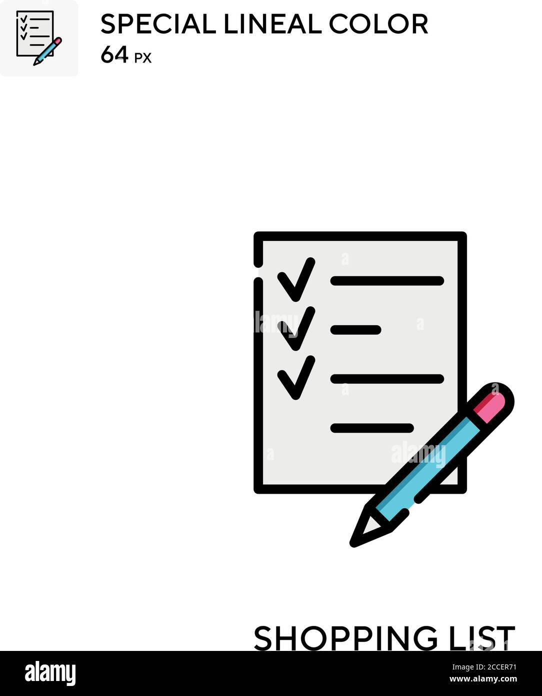 Groceries list Stock Vector Images - Alamy