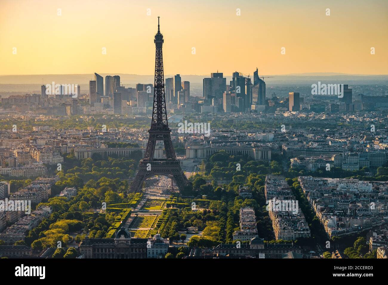 Europe, France, Paris, Eiffeltower, La tour Eiffel, champ de mars,7. Arrondissement Stock Photo
