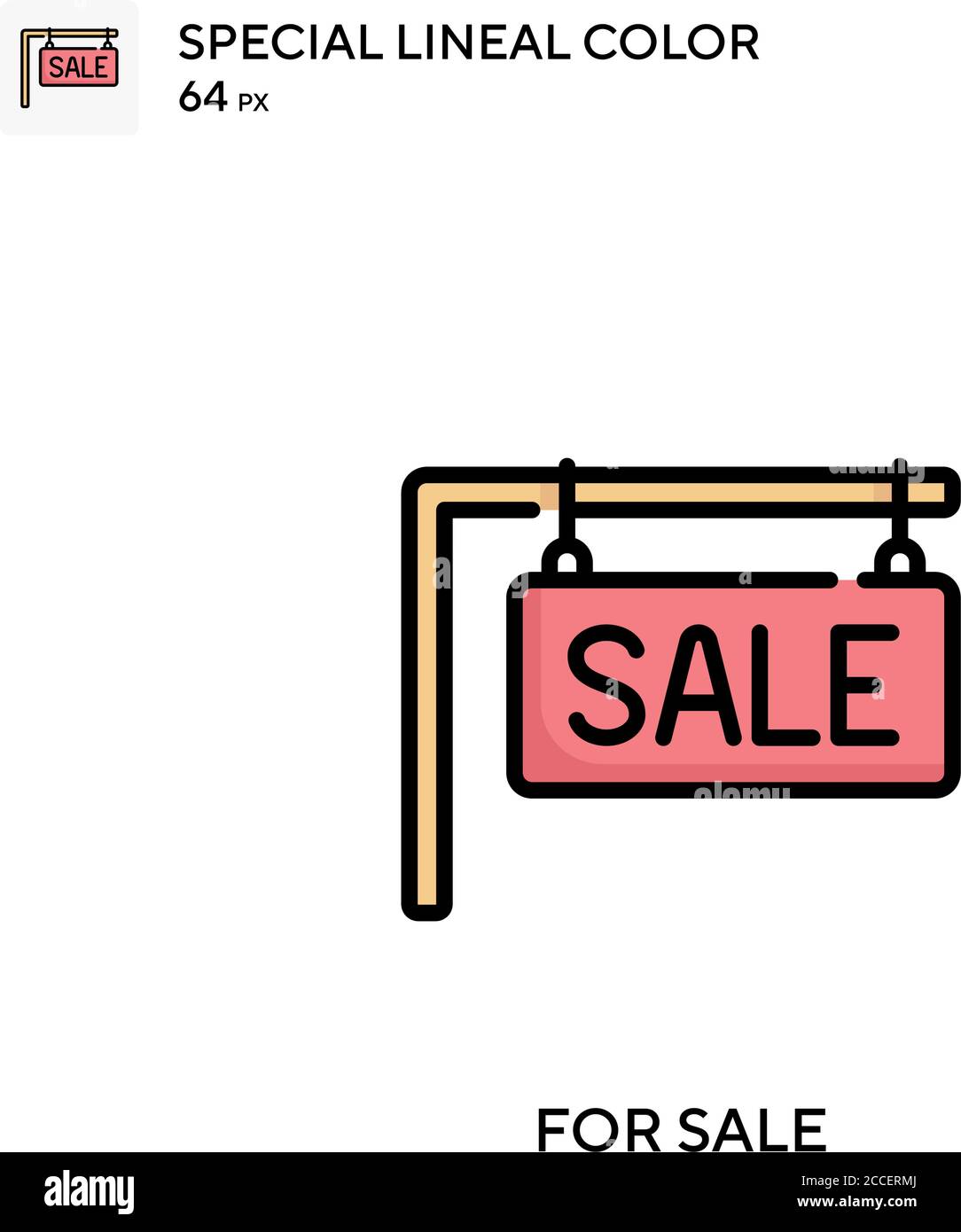 For sale Special lineal color icon. Illustration symbol design template ...