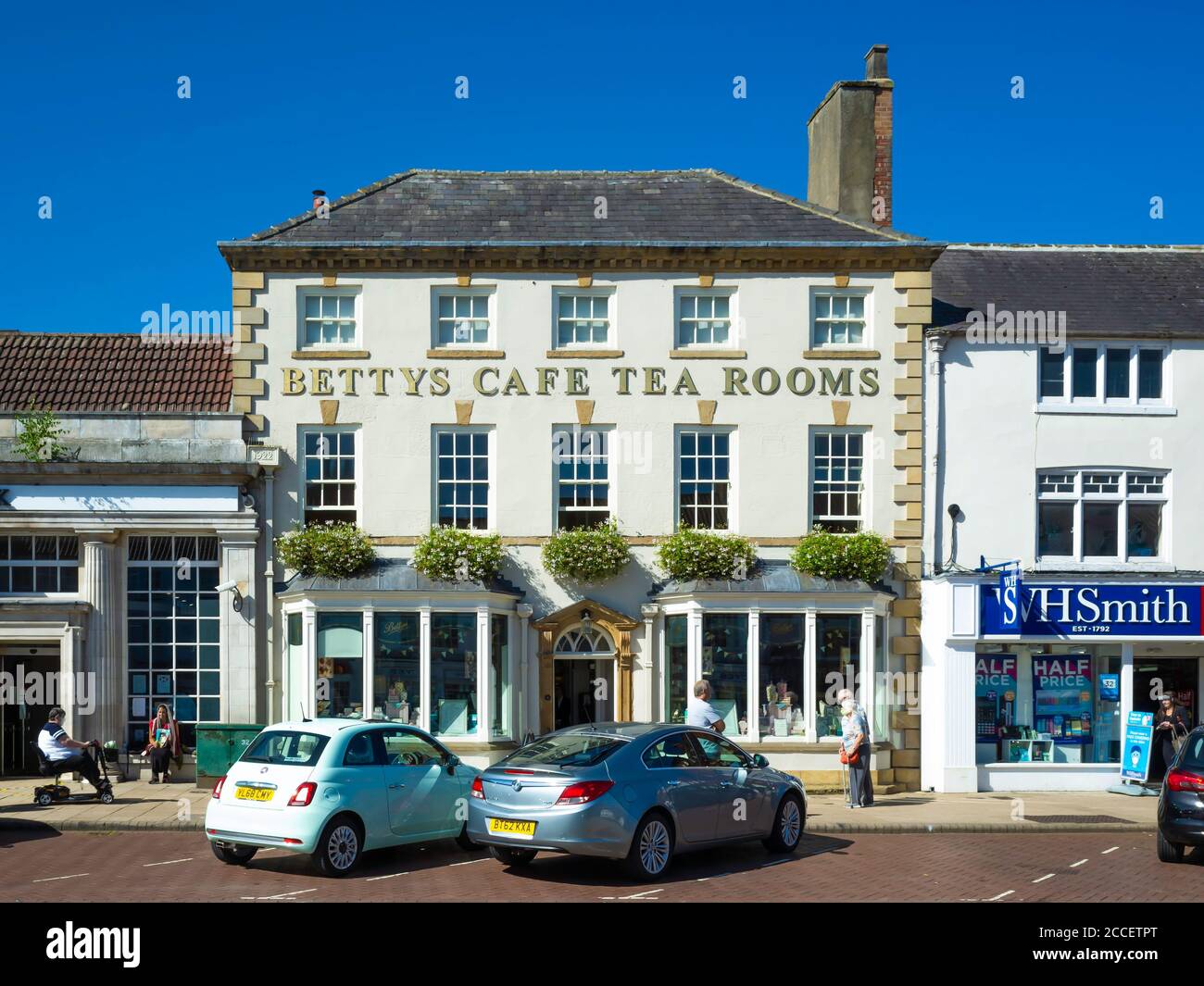 Betty's café tea rooms in the High Street in Northallerton North Yorkshire, UK in summer sunshine Stock Photo