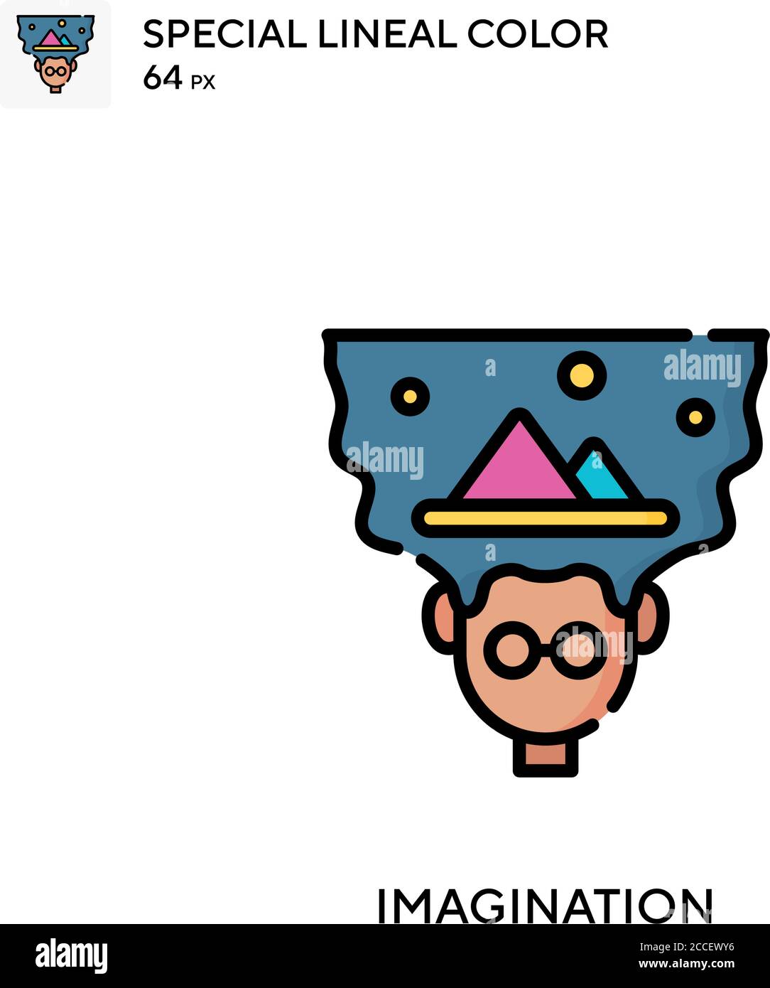Imagination Special Lineal Color Icon Illustration Symbol Design Imagination Special Lineal Color Icon Illustration Symbol Design