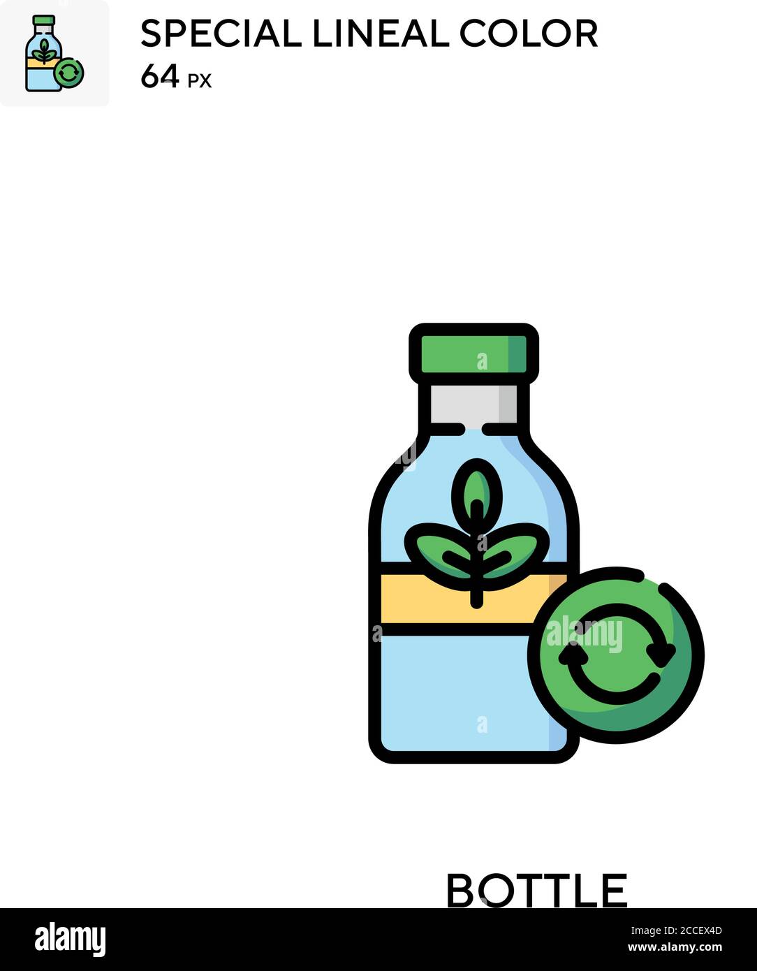 Bottle Special lineal color icon. Illustration symbol design template ...