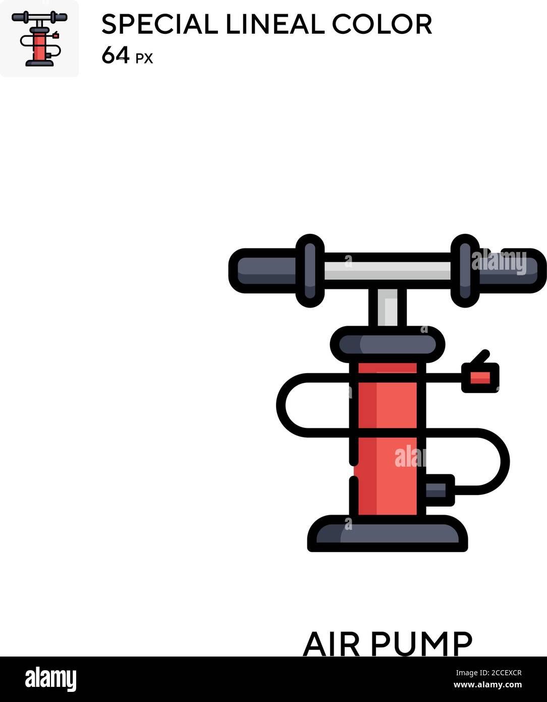Air pump Special lineal color icon. Illustration symbol design template ...