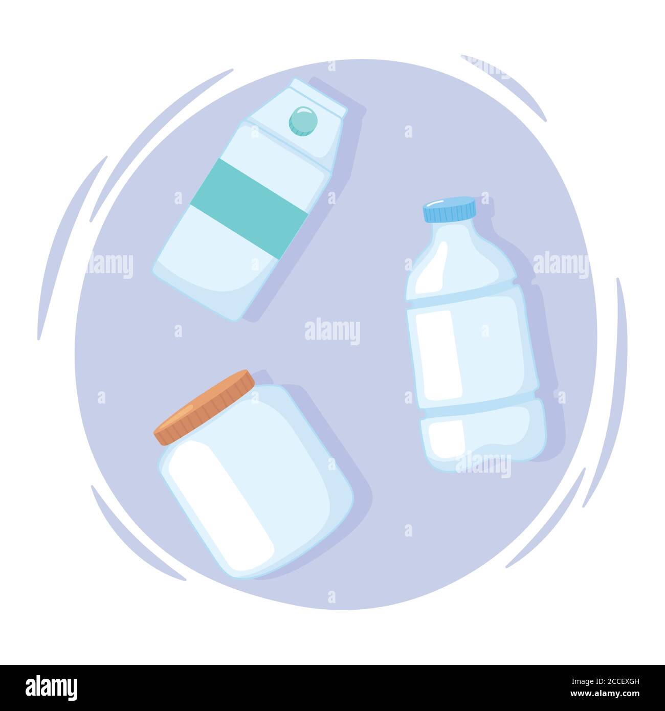 Plastic cups cup containers Stock Vector Images - Alamy