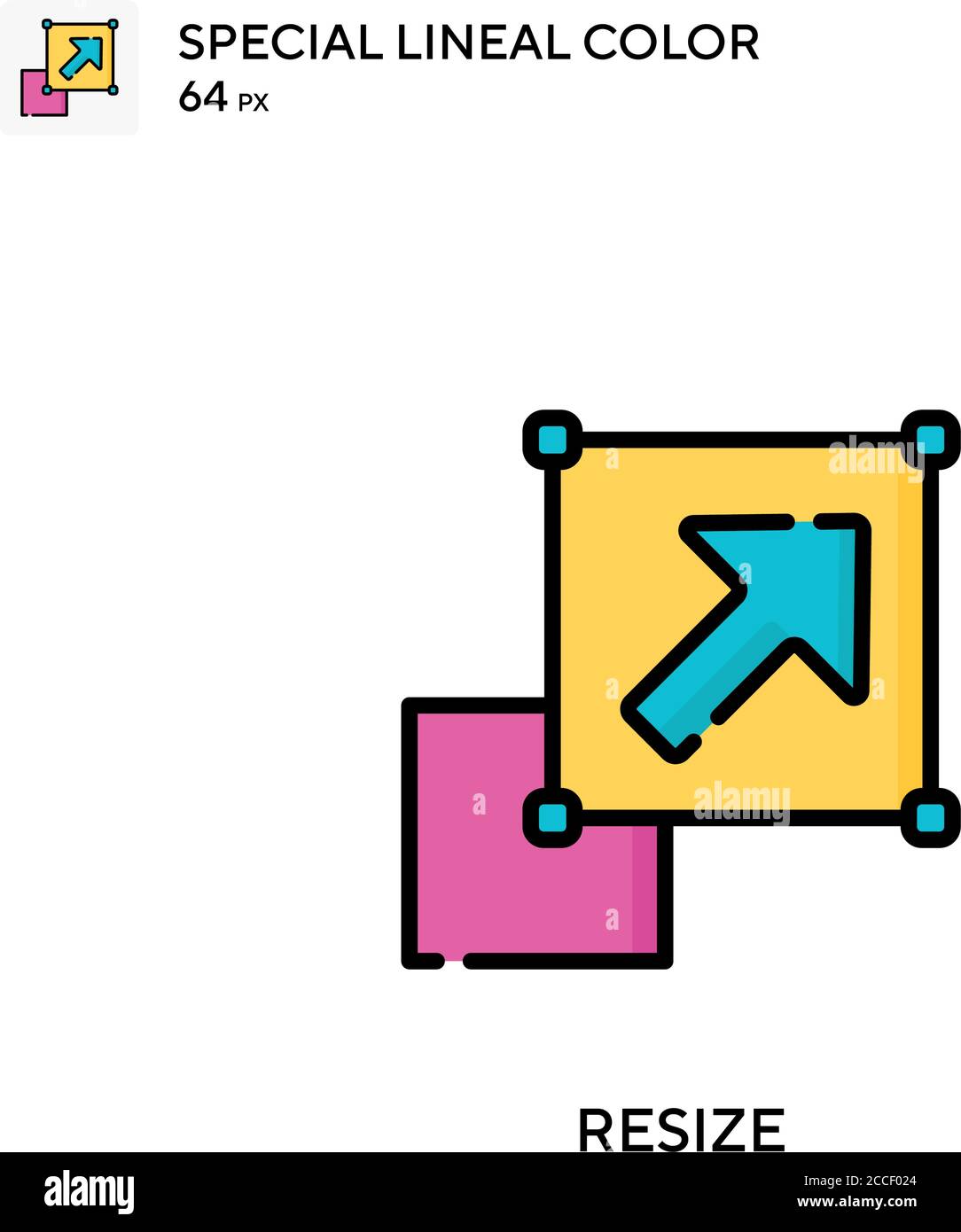 Resize Special lineal color icon. Illustration symbol design template ...