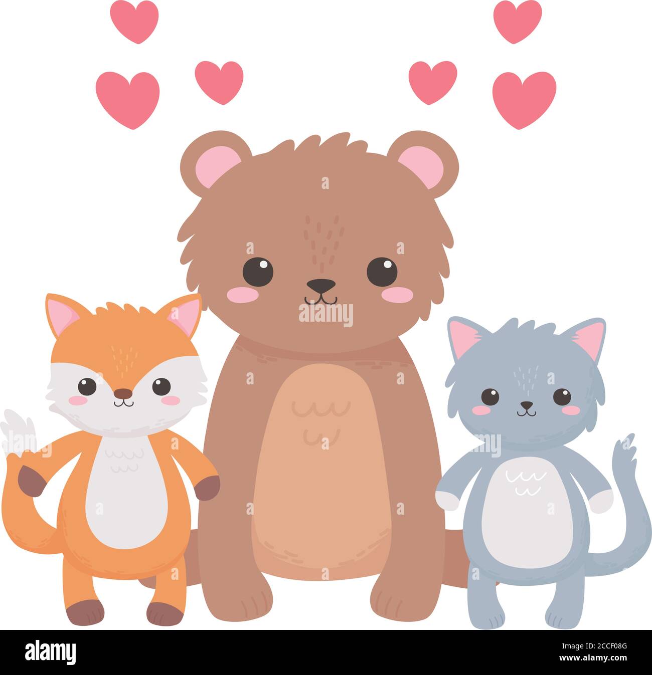 cute bear cat fox tree hearts lovely cartoon animals vector illustration Stock Vector Image & Art - Alamy cute bear cat fox tree hearts lovely cartoon animals vector illustration Stock Vector Image & Art - Alamy