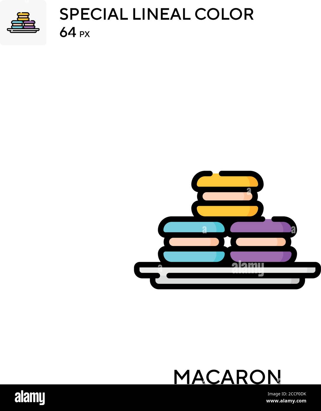 Macaron Special lineal color icon. Illustration symbol design template ...