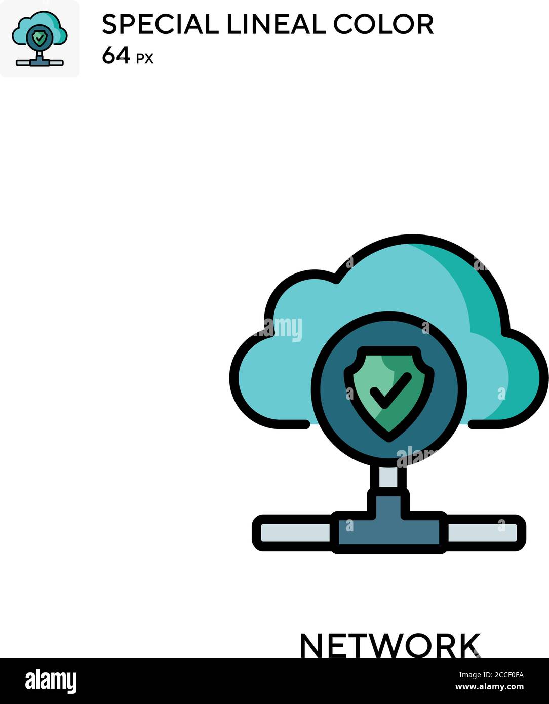 Network Special lineal color icon. Illustration symbol design template ...
