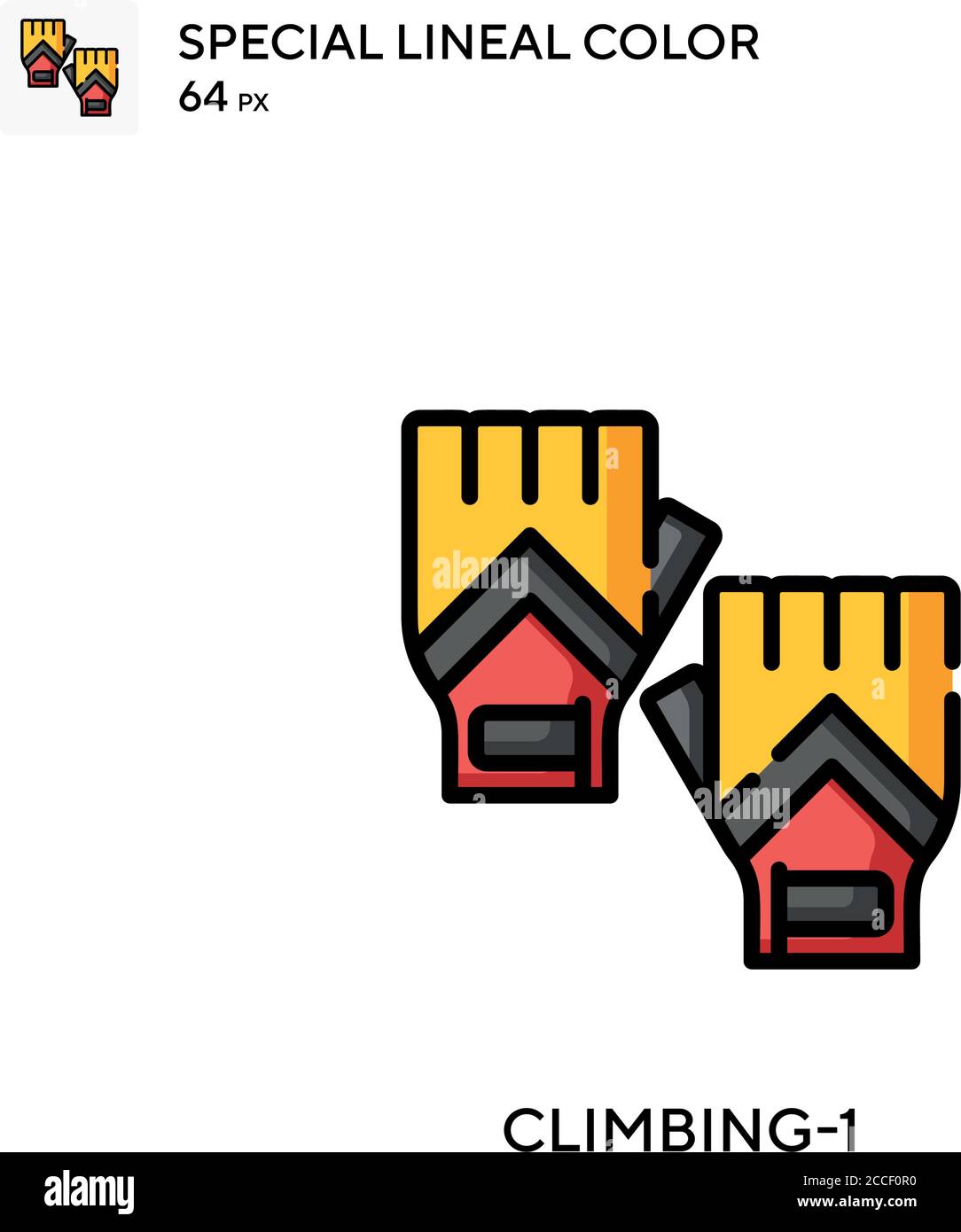 Climbing-1 Special lineal color icon. Illustration symbol design ...