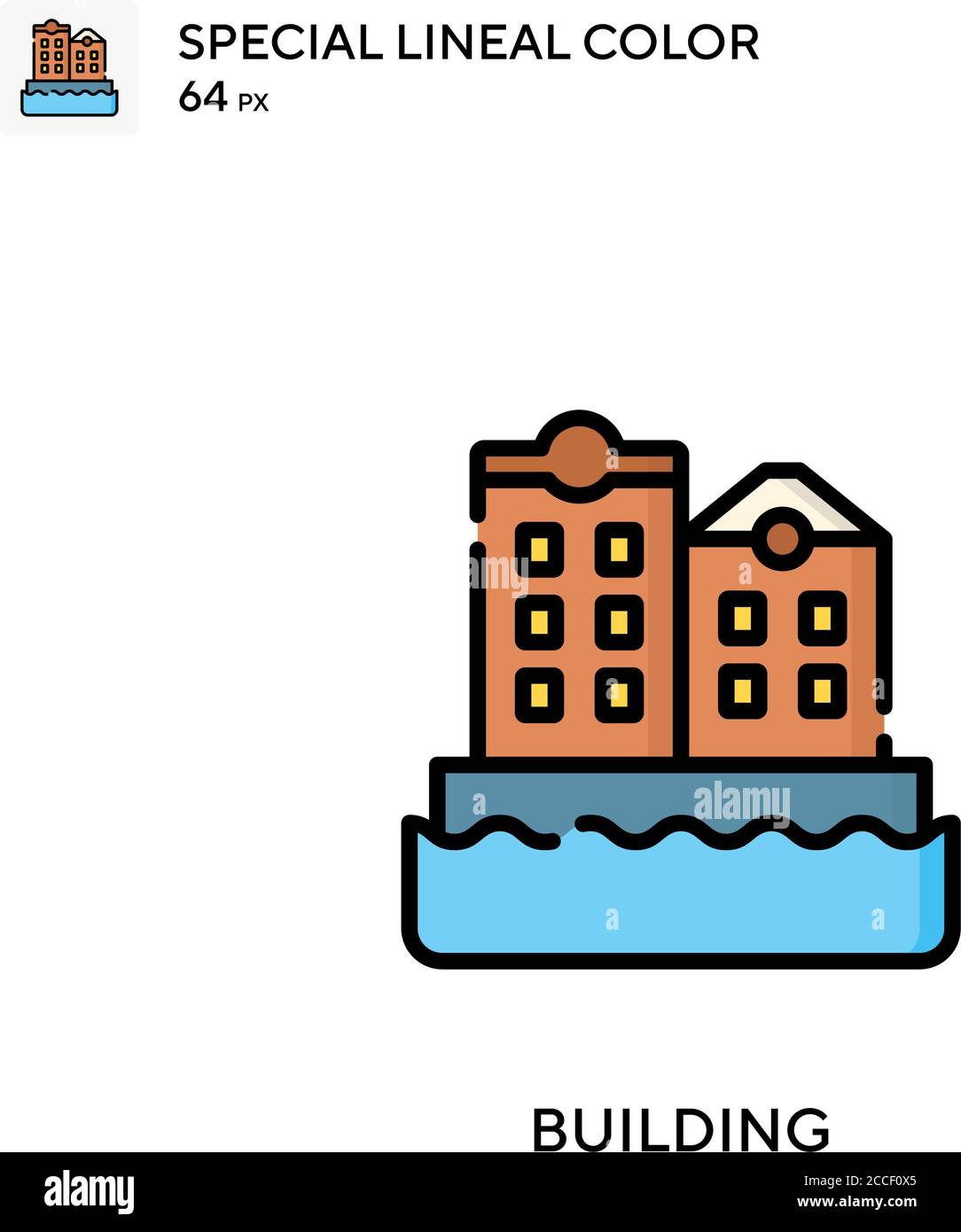 Building Special lineal color icon. Illustration symbol design template ...