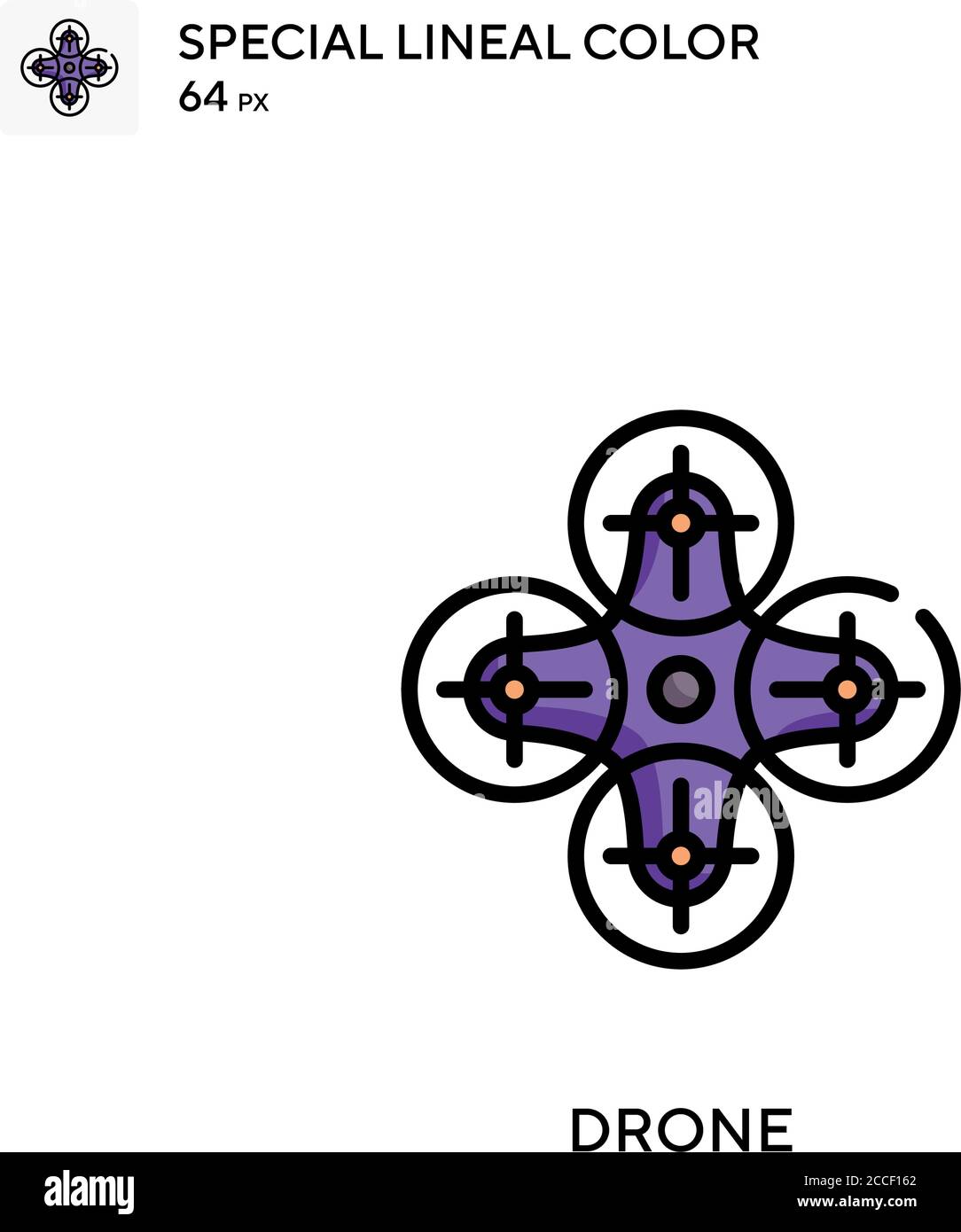 Drone Special lineal color icon. Illustration symbol design template ...