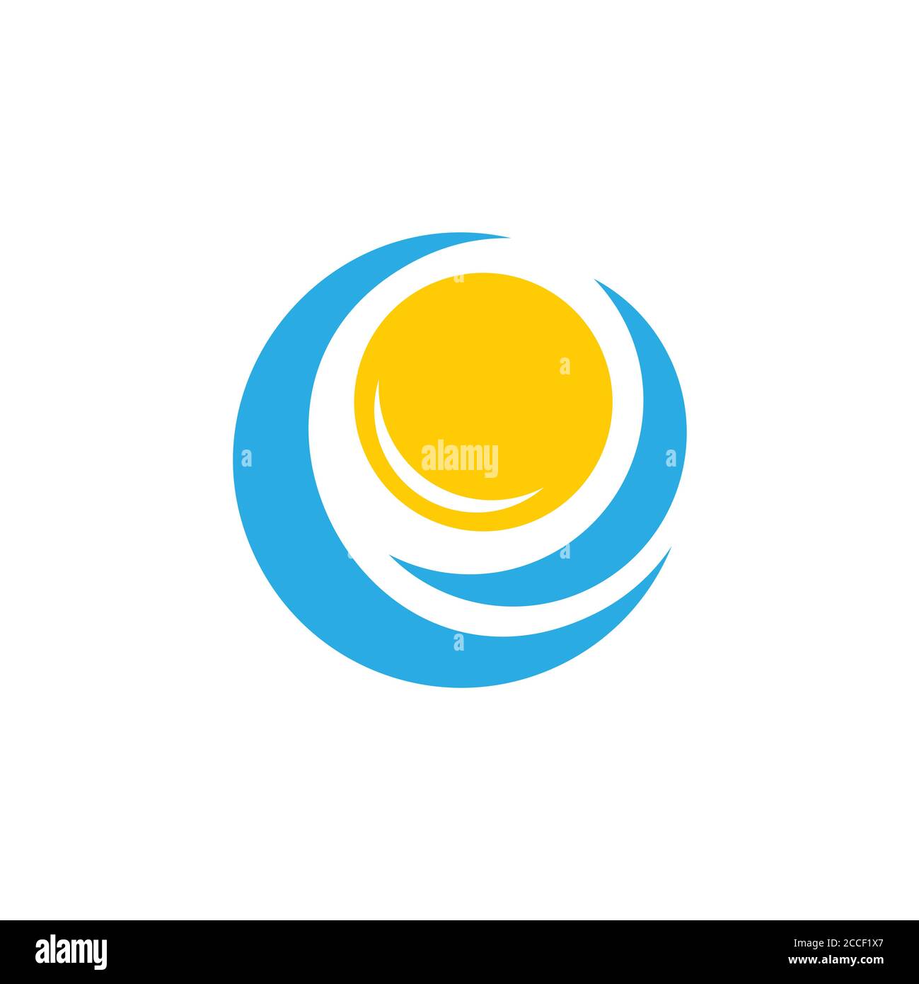 sun waves circle geometric motion logo vector Stock Vector Image & Art ...