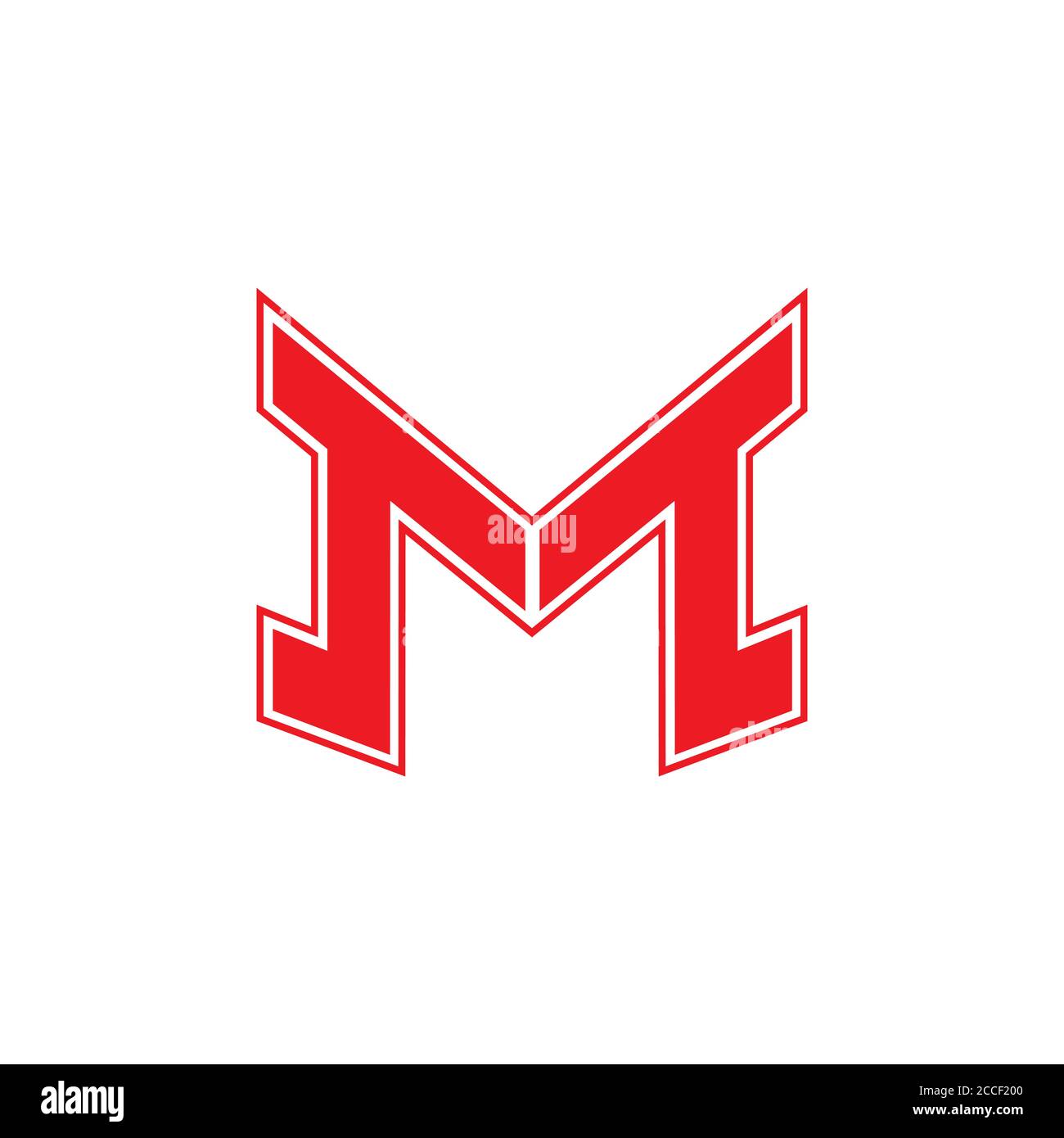 letter mt simple geometric line logo Stock Vector Image & Art - Alamy