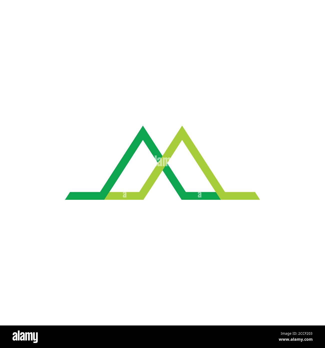 simple letter m linked lines logo vector Stock Vector Image & Art - Alamy