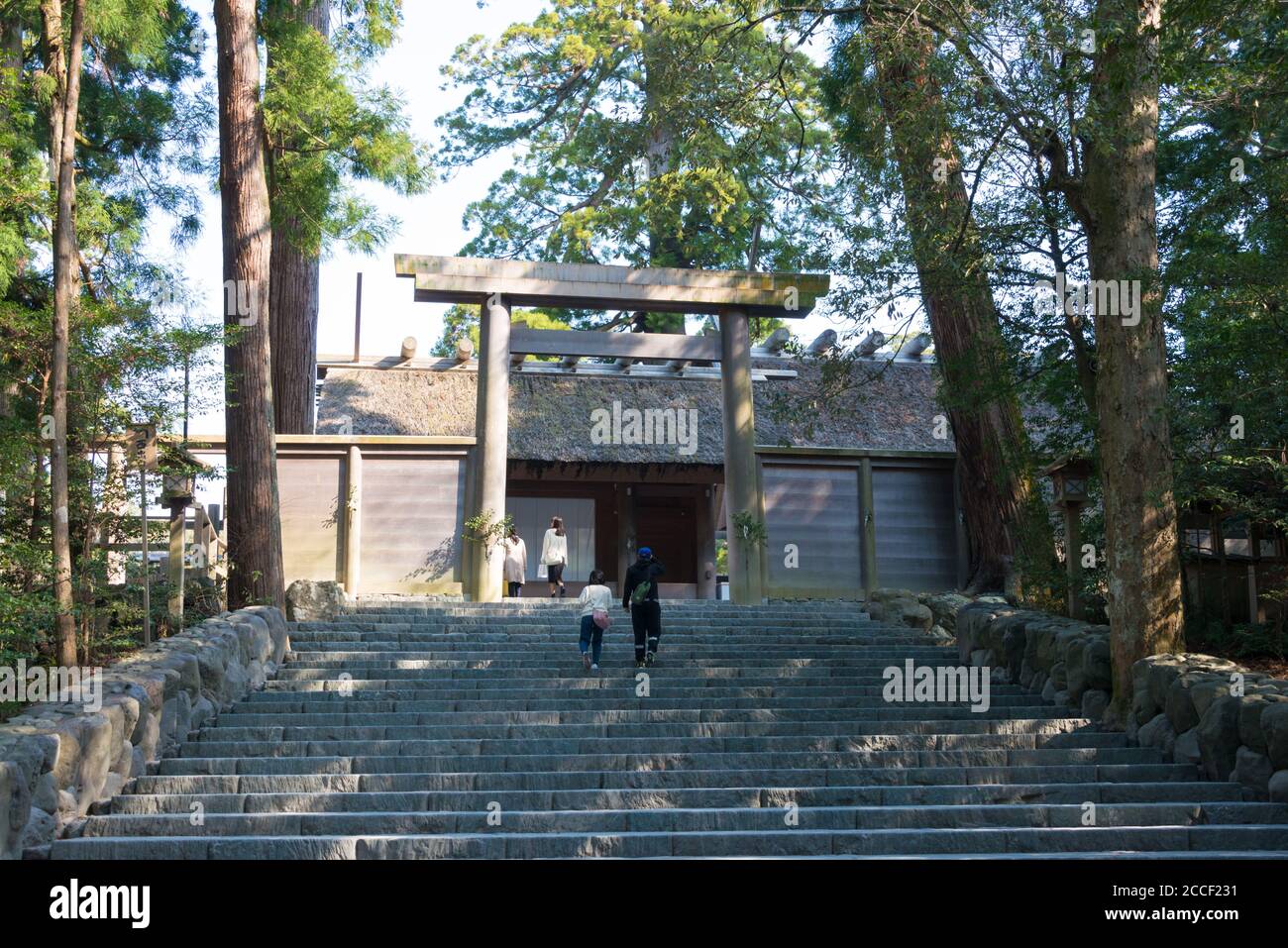 Mie, Japan - Main hall at Ise Grand Shrine (Ise Jingu Naiku