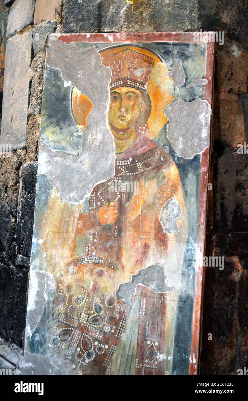 Armenia Akhtala Monastery Murals Stock Photo - Alamy