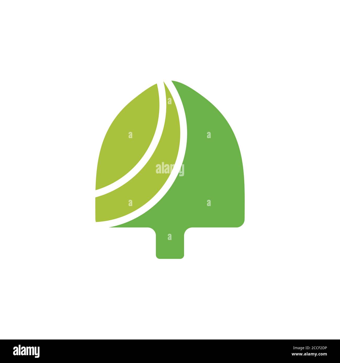 dig shovel plant leaf geometric logo vector Stock Vector