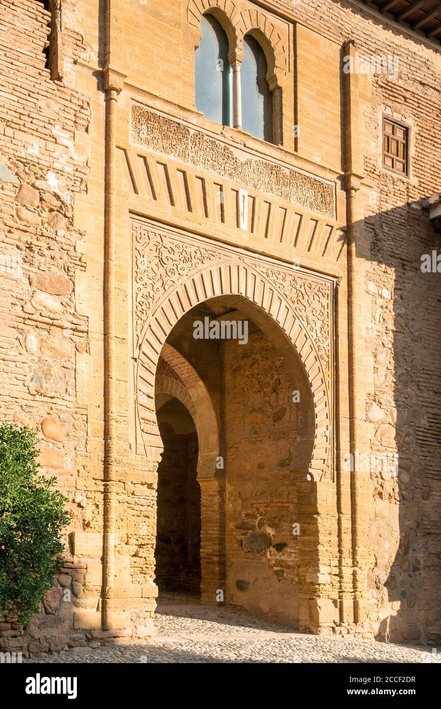 Spain, Granada, Alhambra, Puerta del Vino Stock Photo