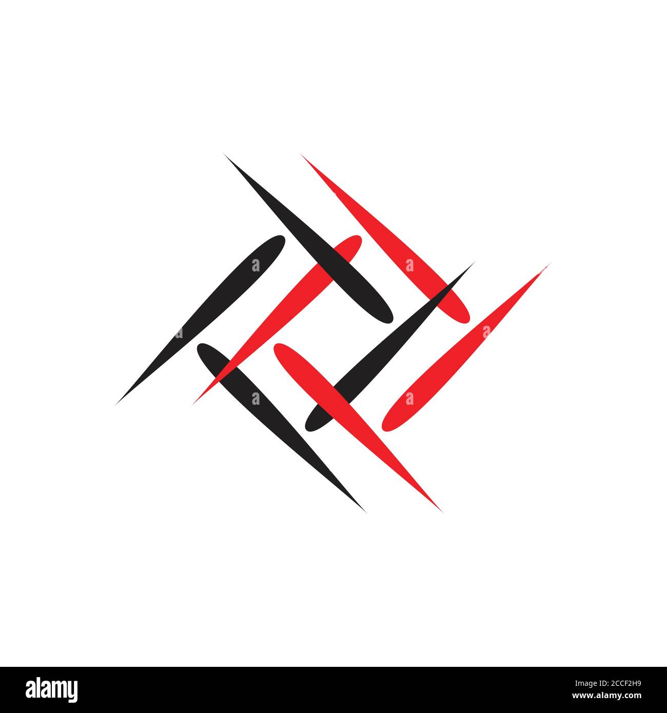 square movement abstract logo vector Stock Vector