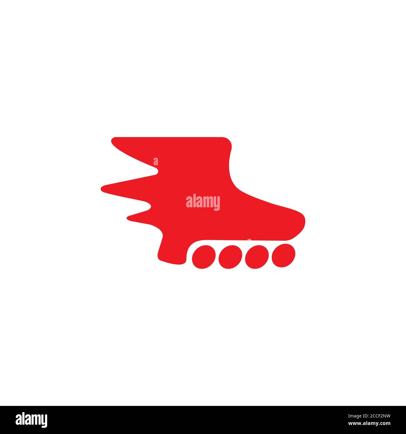 fast motion inline skate symbol logo vector Stock Vector Image & Art ...