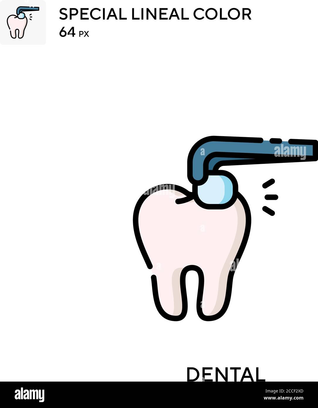 Dental Special lineal color icon. Illustration symbol design template ...