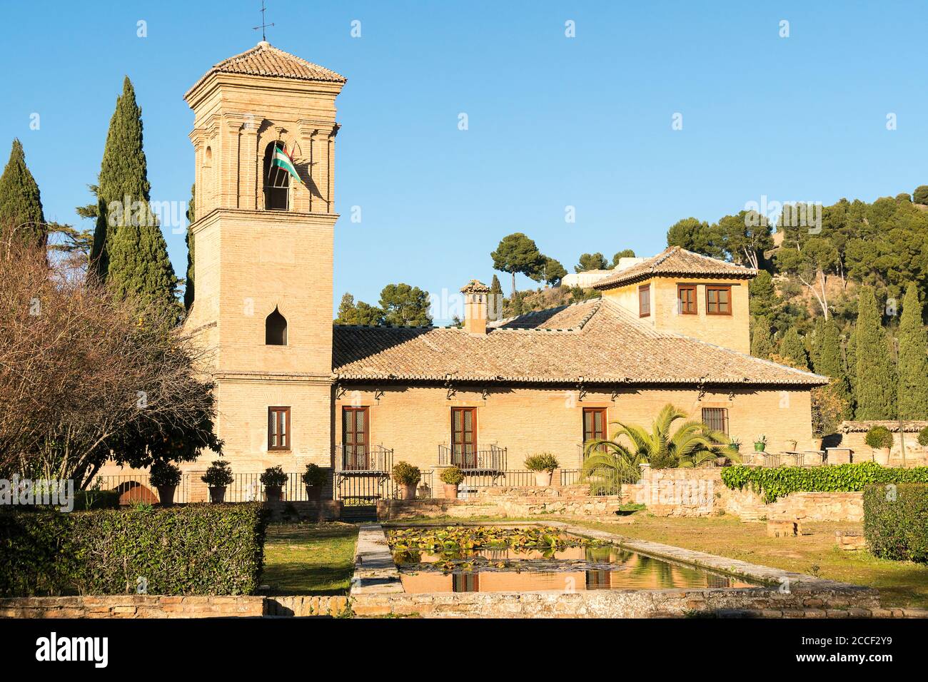 Spain, Granada, Alhambra, Hotel, Parador San Francisco Stock Photo