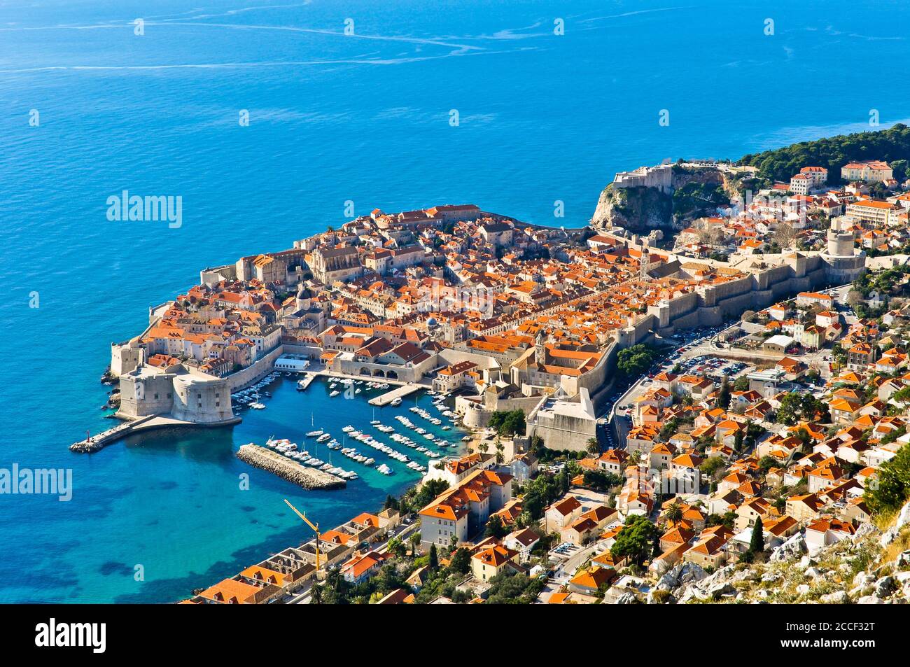 Dubrovnik aerial view old town hi-res stock photography and images - Alamy