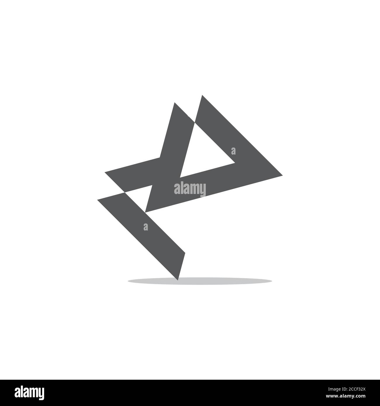 letter mv abstract geometric logo vector Stock Vector