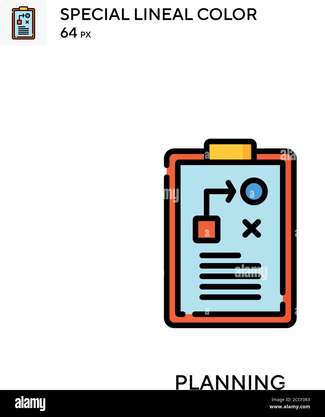 Planning Special lineal color icon. Illustration symbol design template ...