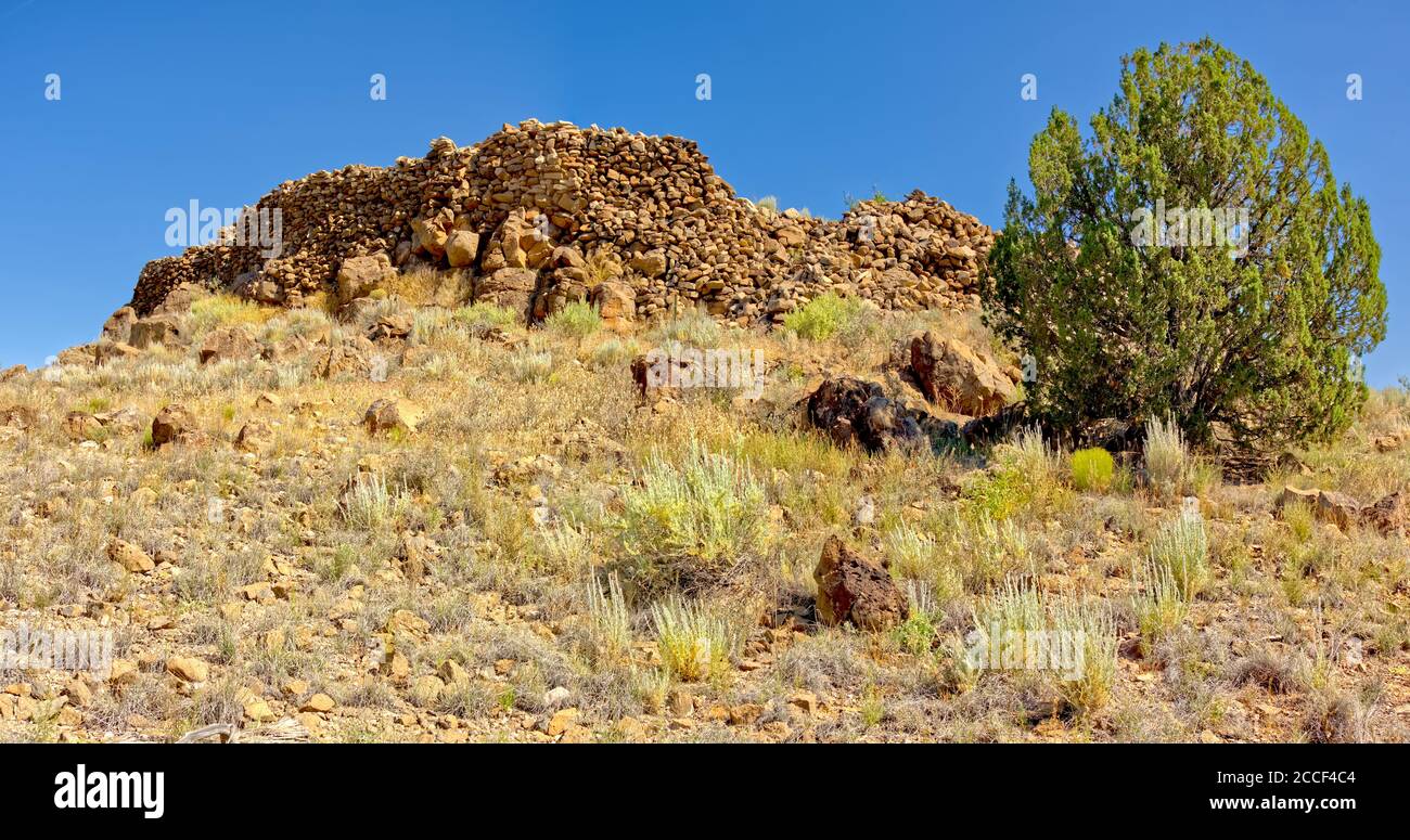 An Ancient Indian Fortress on top of a mesa that
