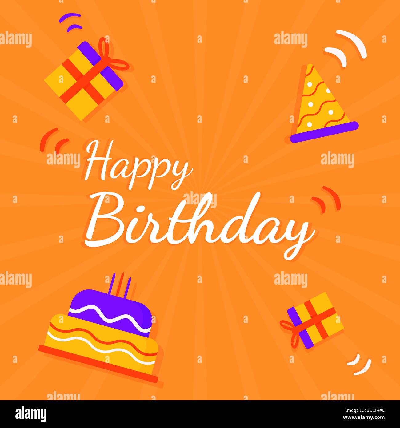 design background greeting happy birthday for social media post Stock  Vector Image & Art - Alamy