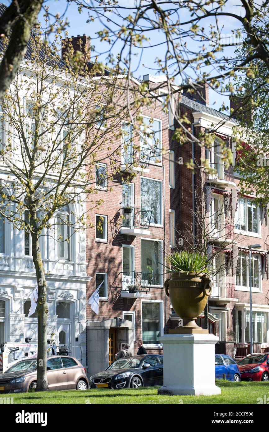 Apartment buildings in Groningen city center, near the Groninger Museum