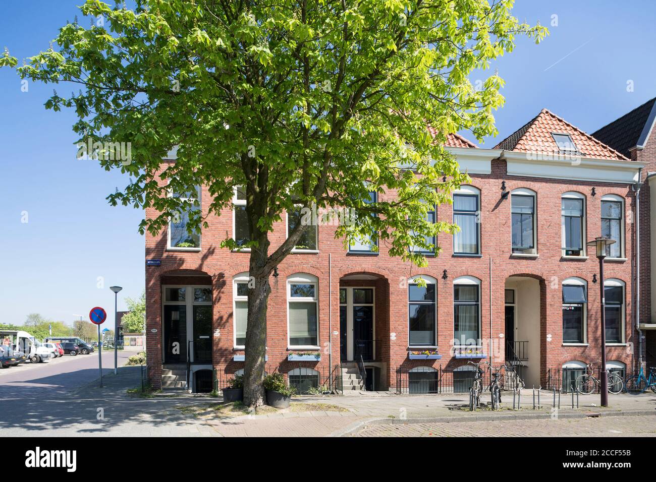Apartment building in Groningen, the Netherlands Stock Photo