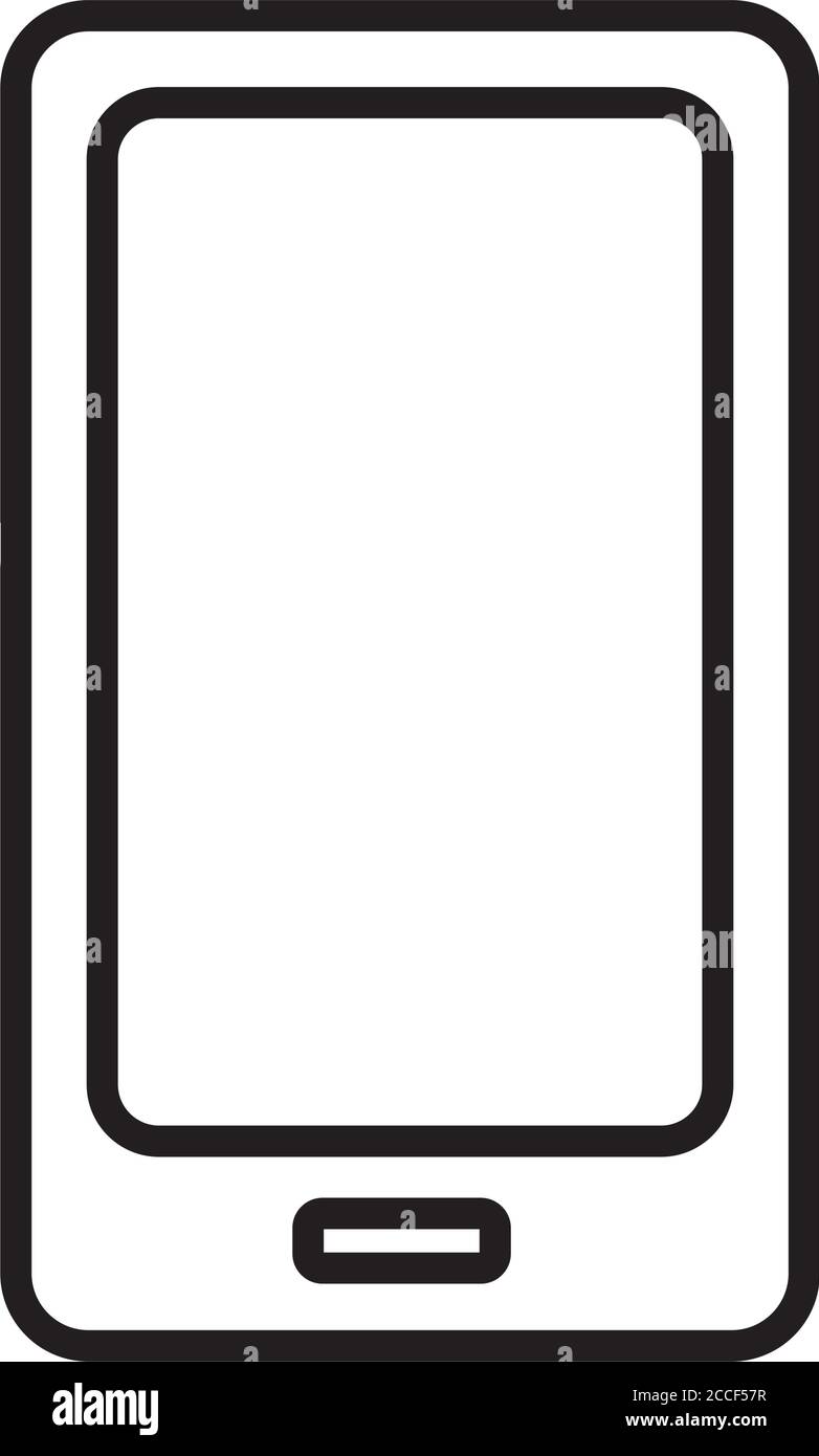 smartphone device line style icon vector illustration design Stock ...