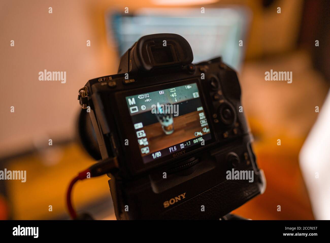 In home photography studio photoshoot DIY set up Camera system