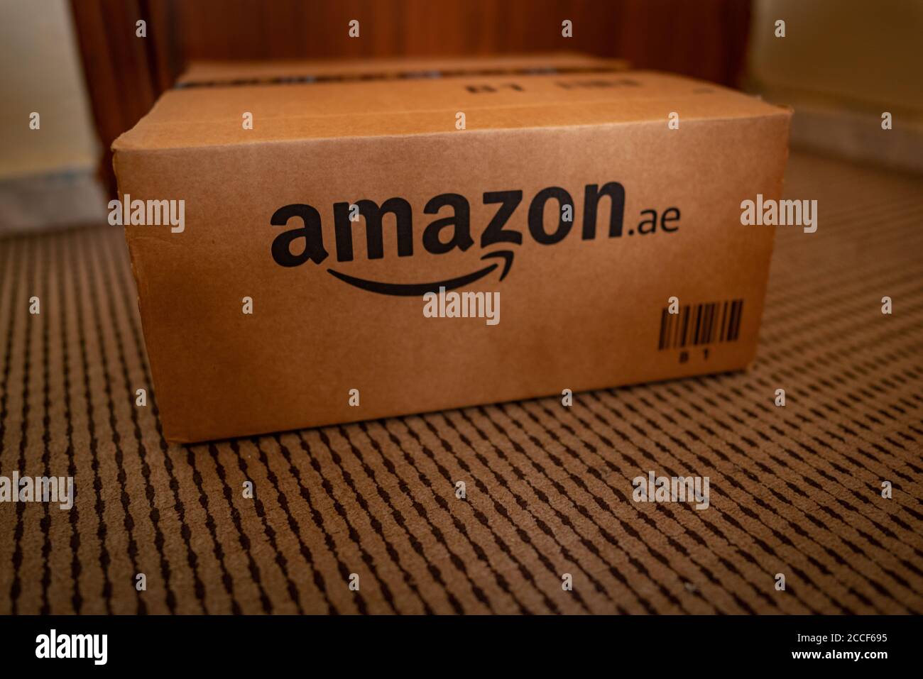 Amazon delivery package shipment online shopping Stock