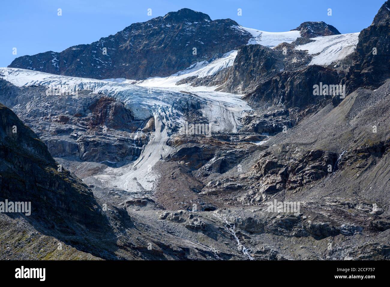 Austria, Montafon, the Ochsental glacier at Piz Buin Stock Photo - Alamy