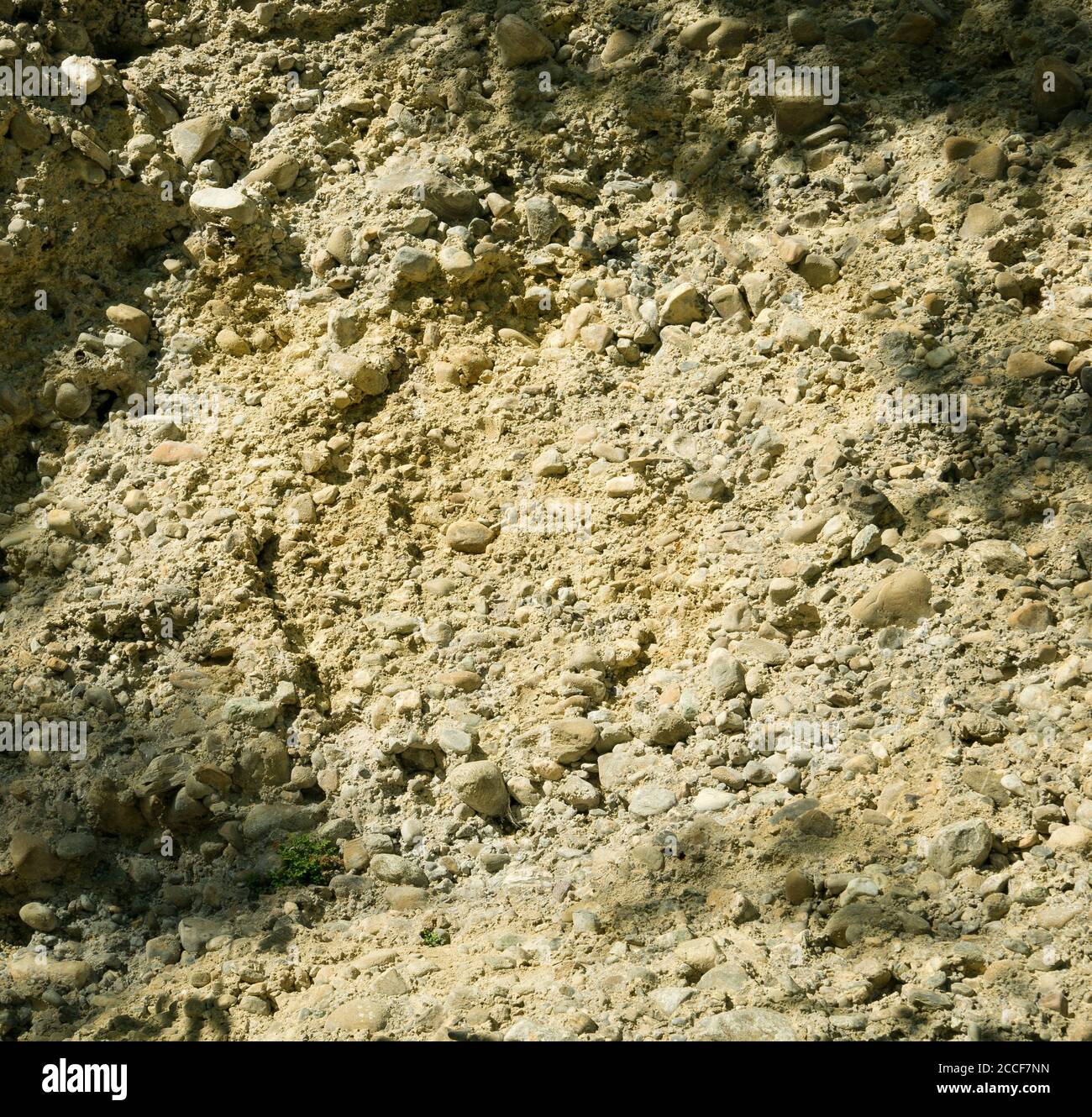 Germany, Baden-Wuerttemberg, Heiligenberg, glacial deposit material, called Nagelfluh Stock Photo