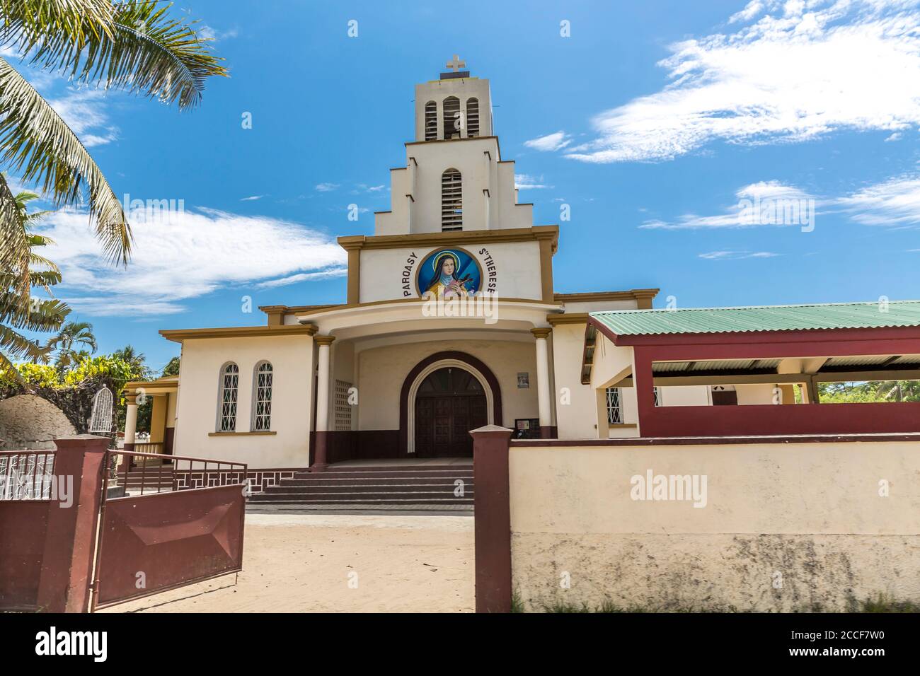 Church in Toamasina, Tamatave, Madagascar, Africa, Indian Ocean Stock Photo