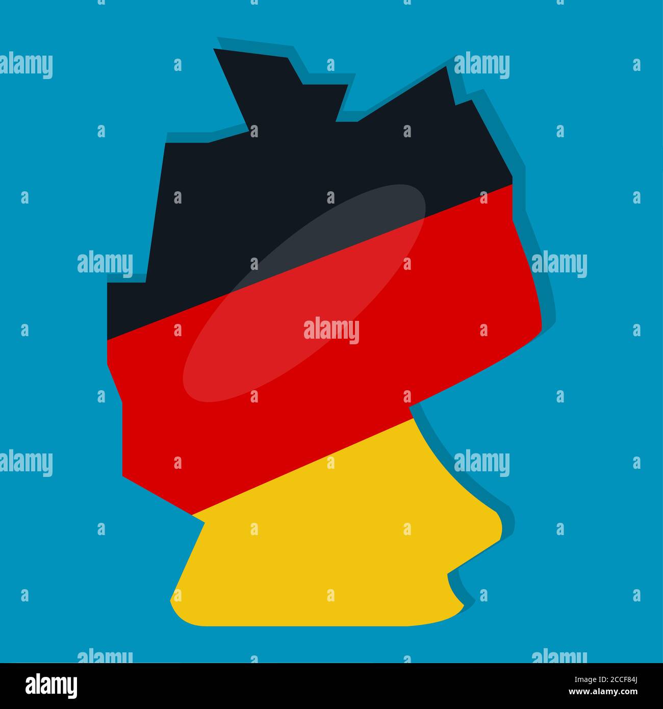 Germany Map With Germany National Flag Inside Vector Illustration Stock Germany Map With Germany National Flag Inside Vector Illustration Stock