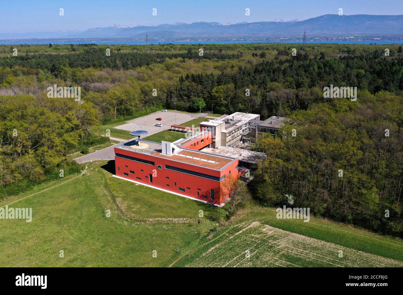 Geneva Observatory, Sauverny, Canton of Geneva, Switzerland Stock Photo