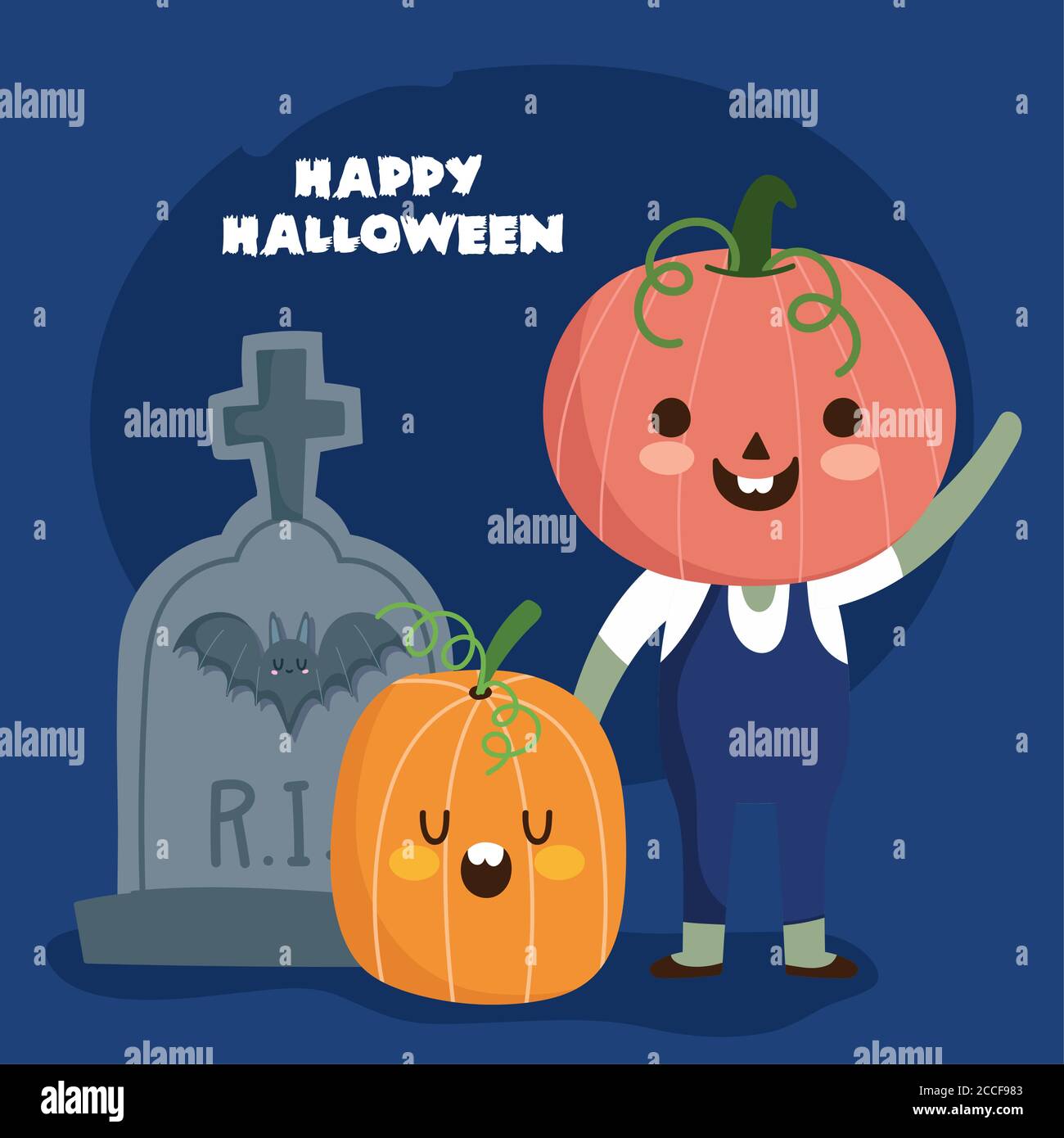 Póster Vintage Halloween: Niño Feliz Con Calabaza Y Escoba Voladora – Lienzo O Papel (Reproducción Coleccionista)