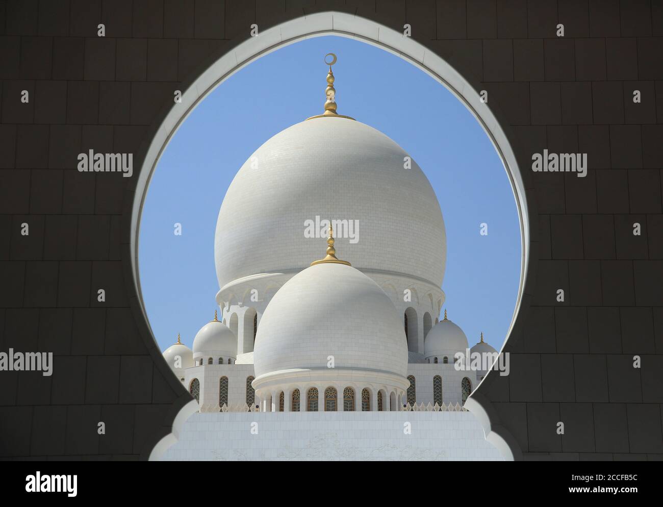 Sheikh Zayed Grand Mosque / Sheikh Zayed Grand Mosque in Abu Dhabi, UAE Stock Photo