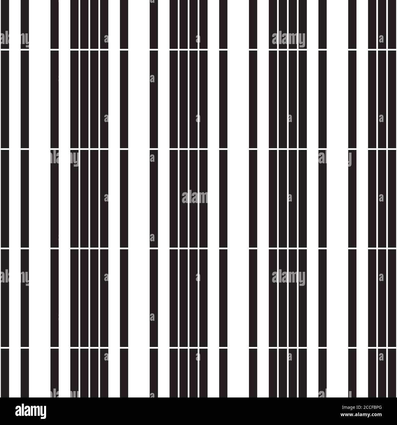 Seamless pattern with vertical black segments Stock Vector