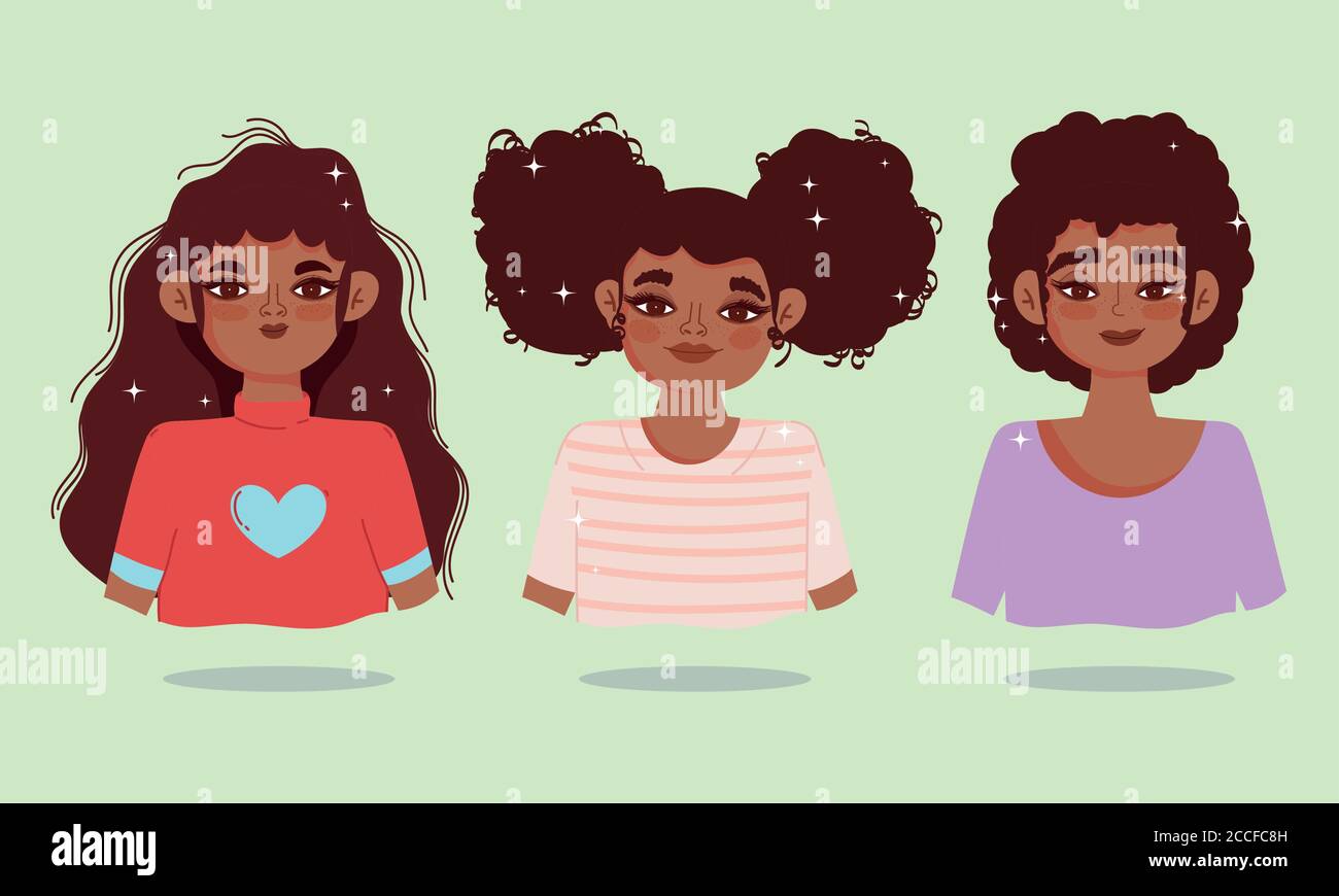 Afrotextured hair Drawing Black hair curly people human cartoon png   PNGWing