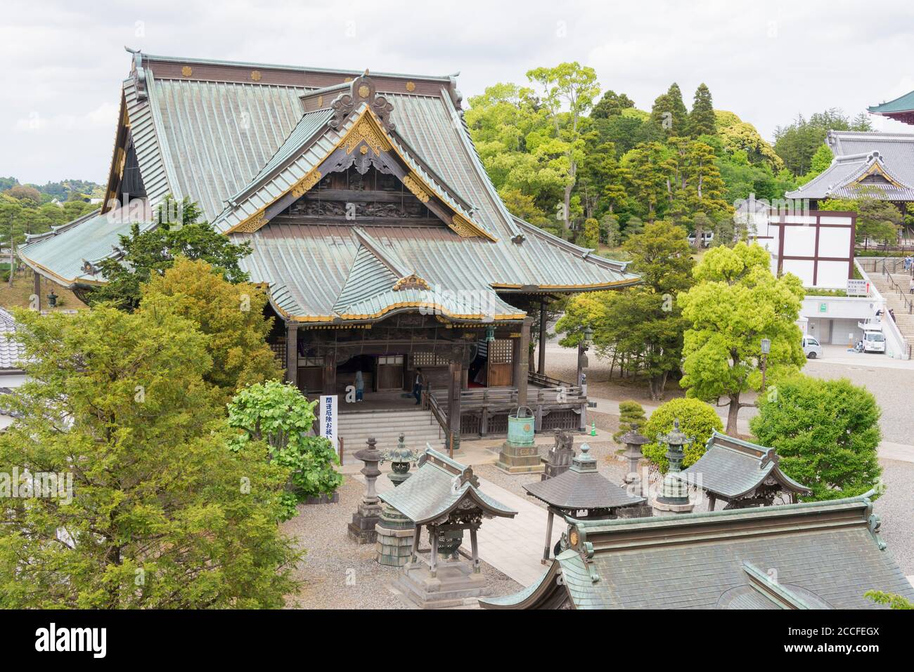 Chiba, Japan - Narita-san Shinsho-ji Temple in Narita, Chiba, Japan. The Temple was originally founded in 940. Stock Photo