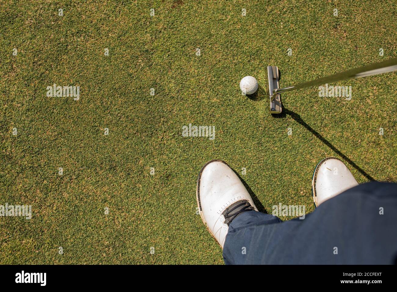 A person playing golf. High quality photo Stock Photo