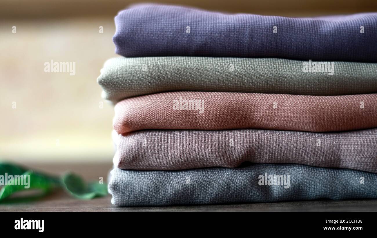 Heap various colors cloth hi-res stock photography and images - Alamy